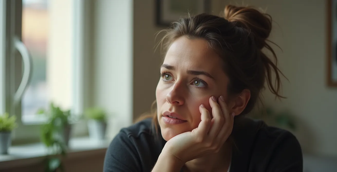 Axe Humain & Émotionnel : Personne en moment de réflexion sur une décision de santé importante